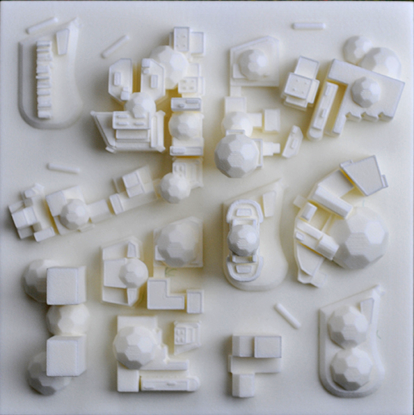 Futuristisches Stadtviertel