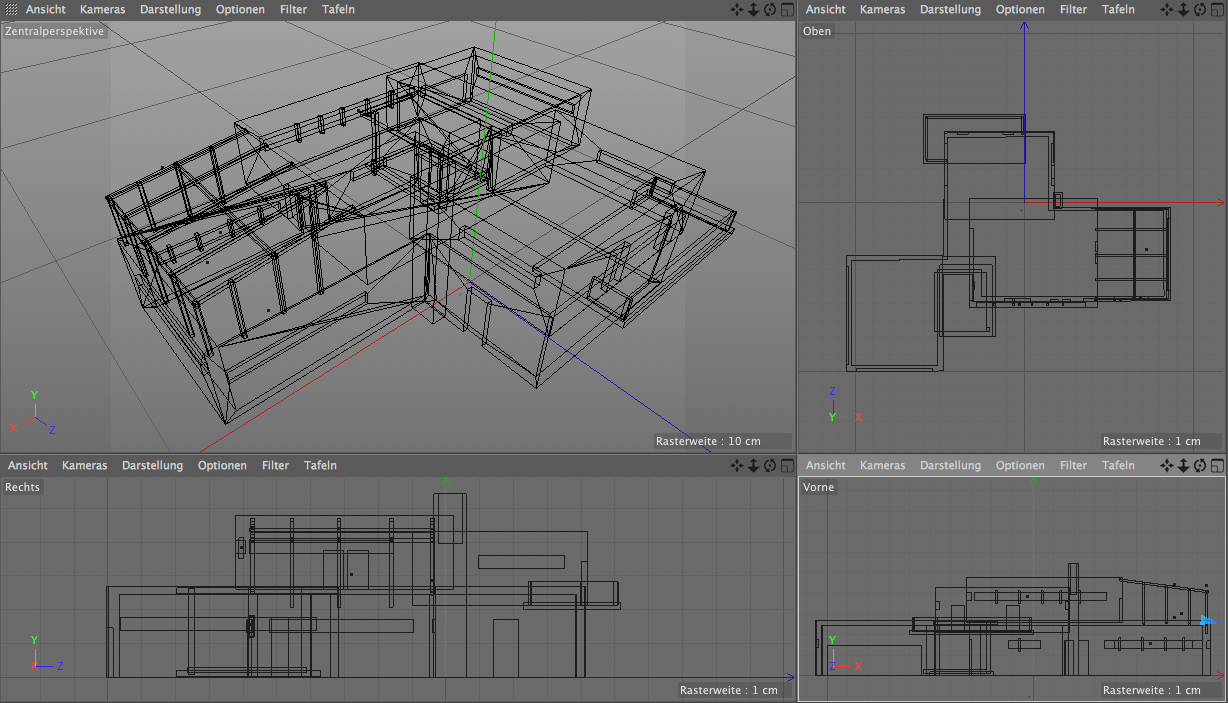Einfamilienhaus – Konstruktionszeichnung