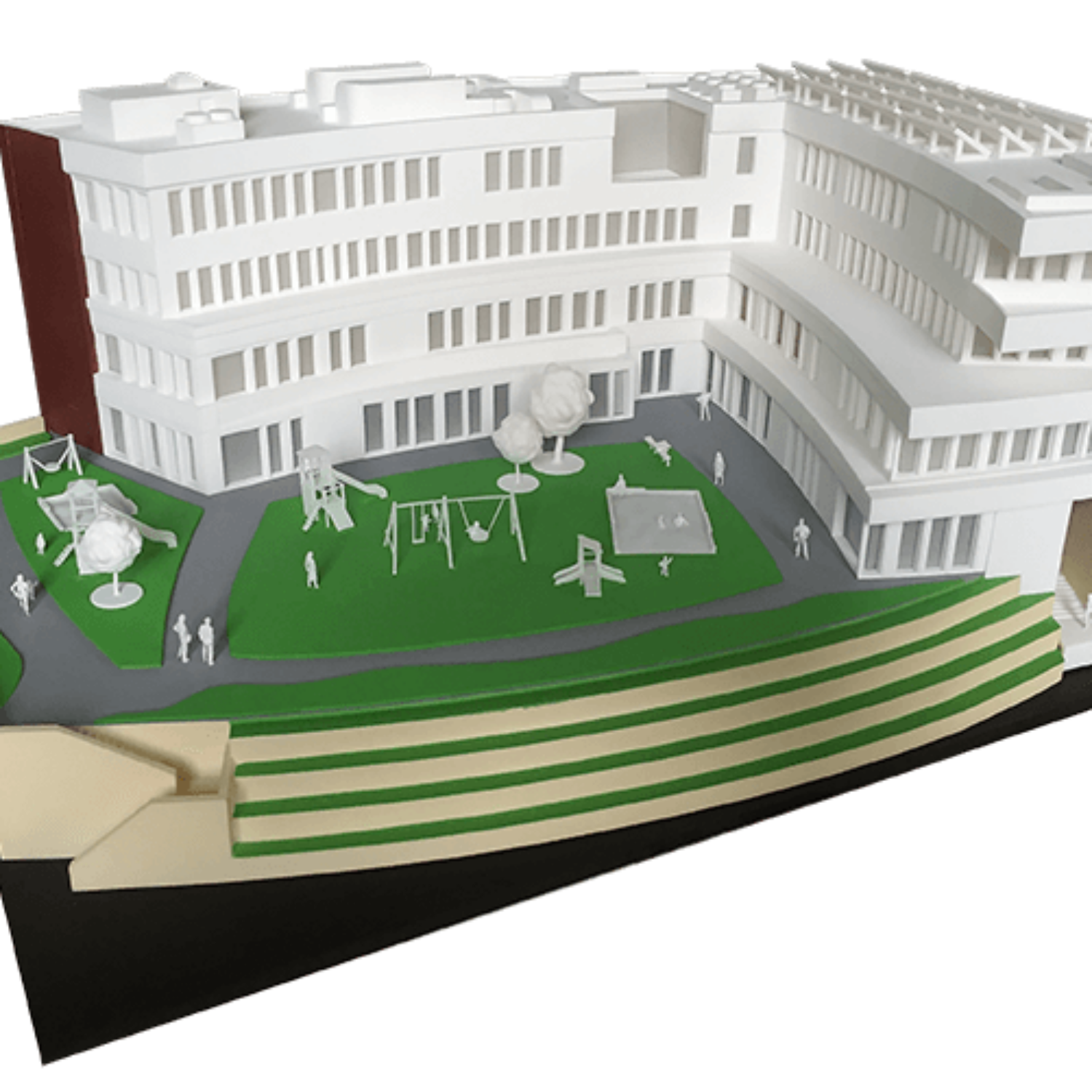 Europagarten Herne, Inszenierung und Kolorierung